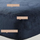 Solid Plush Fitted Sheet - Velvet Luxe Collection by Great Bay Home