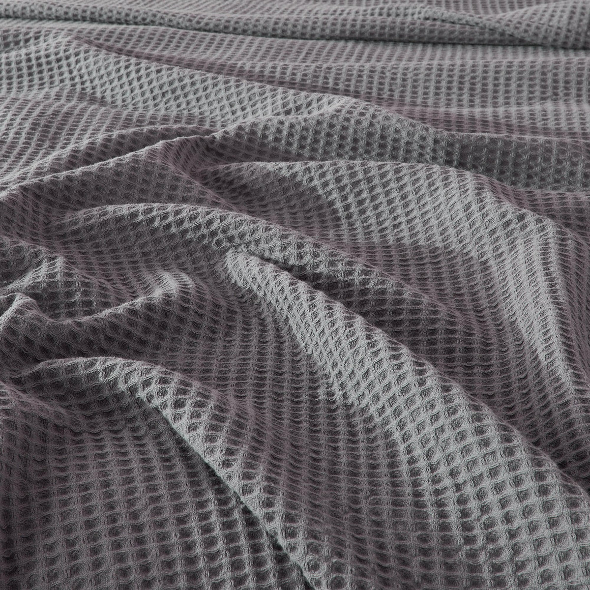 100% Cotton Waffle Weave Blanket - Mikala Collection, photo 7 of 46