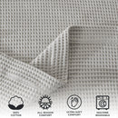 100% Cotton Waffle Weave Blanket - Mikala Collection by Great Bay Home
