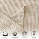100% Cotton Waffle Weave Blanket - Mikala Collection by Great Bay Home
