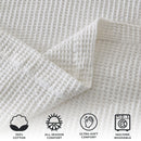 100% Cotton Waffle Weave Blanket - Mikala Collection by Great Bay Home