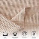 100% Cotton Waffle Weave Blanket - Mikala Collection by Great Bay Home