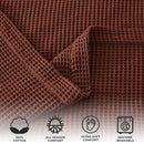 100% Cotton Waffle Weave Blanket - Mikala Collection by Great Bay Home