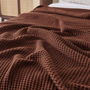 100% Cotton Waffle Weave Blanket - Mikala Collection by Great Bay Home