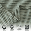 100% Cotton Waffle Weave Blanket - Mikala Collection by Great Bay Home