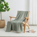 100% Cotton Waffle Weave Blanket - Mikala Collection by Great Bay Home