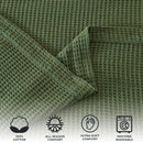 100% Cotton Waffle Weave Blanket - Mikala Collection by Great Bay Home