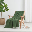 100% Cotton Waffle Weave Blanket - Mikala Collection by Great Bay Home