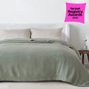 100% Cotton Waffle Weave Blanket - Mikala Collection by Great Bay Home