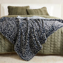 Faux Fur Printed Throw Blanket - Aaliyah Collection by Great Bay Home