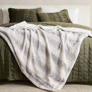 Faux Fur Printed Throw Blanket - Aaliyah Collection by Great Bay Home