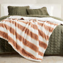 Faux Fur Printed Throw Blanket - Aaliyah Collection by Great Bay Home