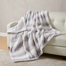 Faux Fur Printed Throw Blanket - Aaliyah Collection by Great Bay Home