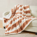 Faux Fur Printed Throw Blanket - Aaliyah Collection by Great Bay Home