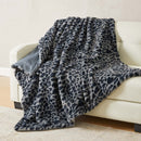 Faux Fur Printed Throw Blanket - Aaliyah Collection by Great Bay Home