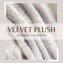 Faux Fur Printed Throw Blanket - Aaliyah Collection by Great Bay Home
