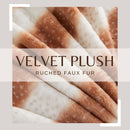 Faux Fur Printed Throw Blanket - Aaliyah Collection by Great Bay Home
