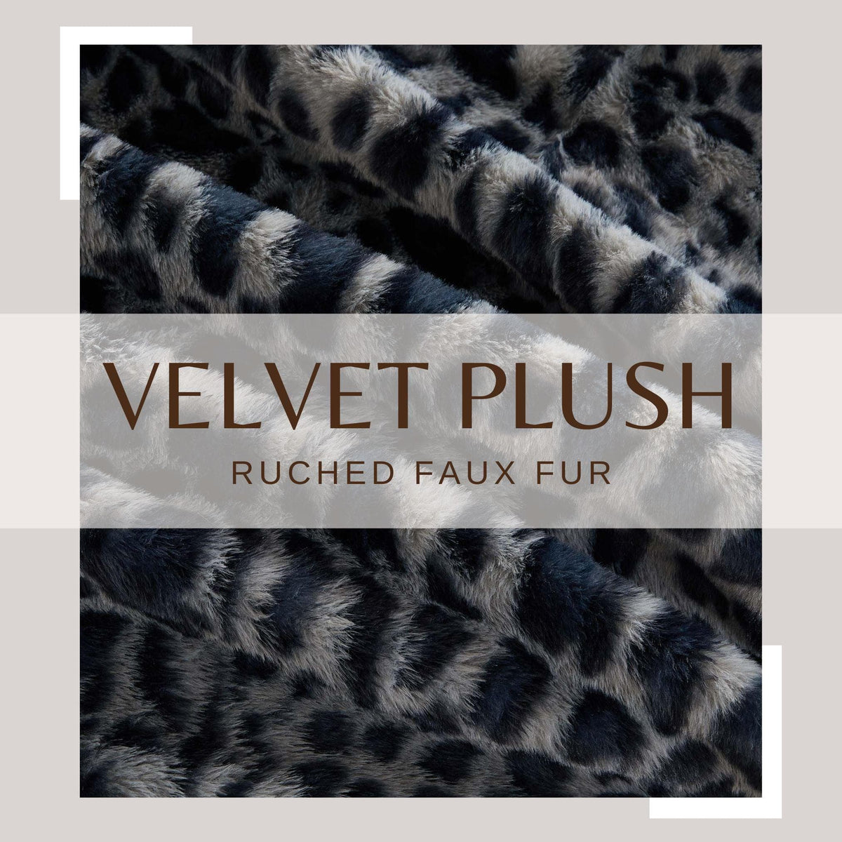 Faux Fur Printed Throw Blanket - Aaliyah Collection, photo 4 of 18