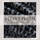 Faux Fur Printed Throw Blanket - Aaliyah Collection by Great Bay Home