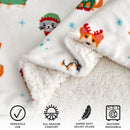 Holiday Sherpa Throw - Esmay Collection by Great Bay Home