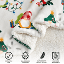 Holiday Sherpa Throw - Esmay Collection by Great Bay Home