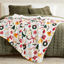 Holiday Sherpa Throw - Esmay Collection by Great Bay Home