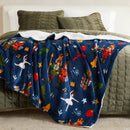 Holiday Sherpa Throw - Esmay Collection by Great Bay Home