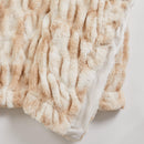 Ruched Faux Fur Throw Blanket - Alondra Collection by Great Bay Home