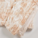 Ruched Faux Fur Throw Blanket - Alondra Collection by Great Bay Home