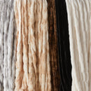 Ruched Faux Fur Throw Blanket - Alondra Collection by Great Bay Home