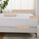 Down Alternative Waterproof Mattress Pad - Eckhart Collection by Great Bay Home