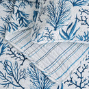 Coastal Navy Coral Quilt Set - Saelia Collection by Great Bay Home