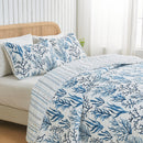 Coastal Navy Coral Quilt Set - Saelia Collection by Great Bay Home