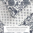 Coastal Printed Cotton Quilt Set - Bernice Collection by Great Bay Home