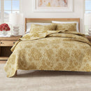 Floral Printed Cotton Quilt Set - Corin Collection by Great Bay Home