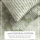 Floral Printed Cotton Quilt Set - Corin Collection by Great Bay Home