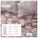 Floral Printed Cotton Quilt Set - Corin Collection by Great Bay Home