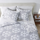 Matelassé Snowflake Quilt Set - Nino Collection by Great Bay Home