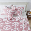 Matelassé Snowflake Quilt Set - Nino Collection by Great Bay Home