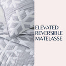 Matelassé Snowflake Quilt Set - Nino Collection by Great Bay Home