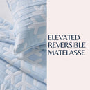 Matelassé Snowflake Quilt Set - Nino Collection by Great Bay Home