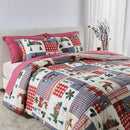 Reversible Christmas Comforter and Sham Set - Holiday / Lodge Odette Collection by Great Bay Home