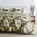 Reversible Christmas Comforter and Sham Set - Holiday / Lodge Odette Collection by Great Bay Home