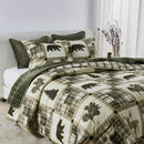 Reversible Christmas Comforter and Sham Set - Holiday / Lodge Odette Collection by Great Bay Home