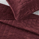Velvet Box-Stitched Quilt Set - Vivica Collection by Great Bay Home