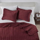 Velvet Box-Stitched Quilt Set - Vivica Collection by Great Bay Home