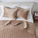 Velvet Box-Stitched Quilt Set - Vivica Collection by Great Bay Home
