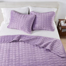 Velvet Box-Stitched Quilt Set - Vivica Collection by Great Bay Home