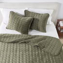 Velvet Box-Stitched Quilt Set - Vivica Collection by Great Bay Home