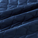 Velvet Box-Stitched Quilt Set - Vivica Collection by Great Bay Home